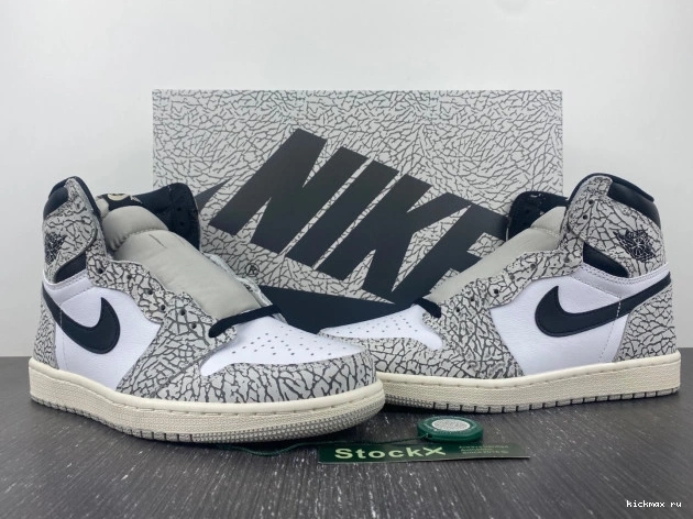 Cheap MAX White Jordan 1 High OG DZ5485-052 Air Cement 0711